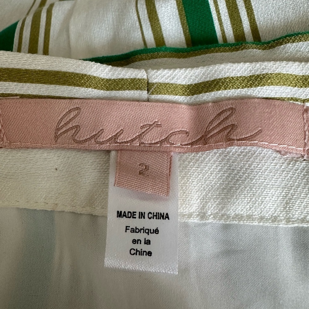Hutch Anthropologie Baracoa Striped Button-Down Midi A-Line Skirt Size 2 Coastal - Picture 8 of 10